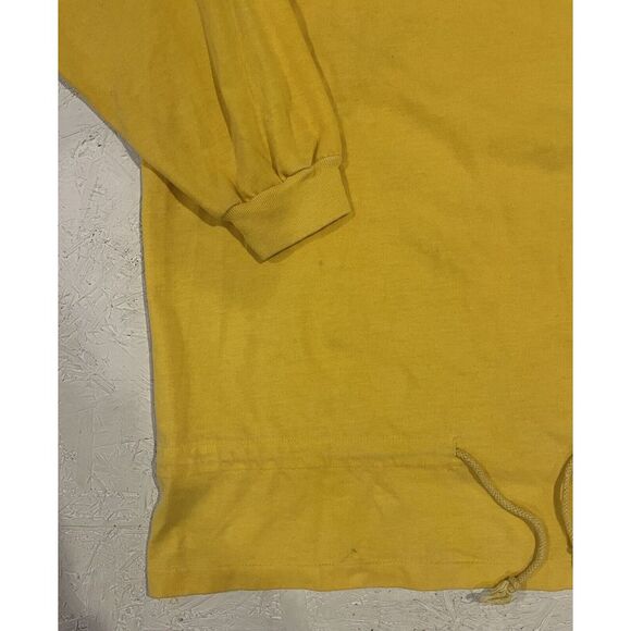 Vintage Adidas Long Sleeve Sweater Pullover Yellow Mens See Measurements - Picture 3 of 10